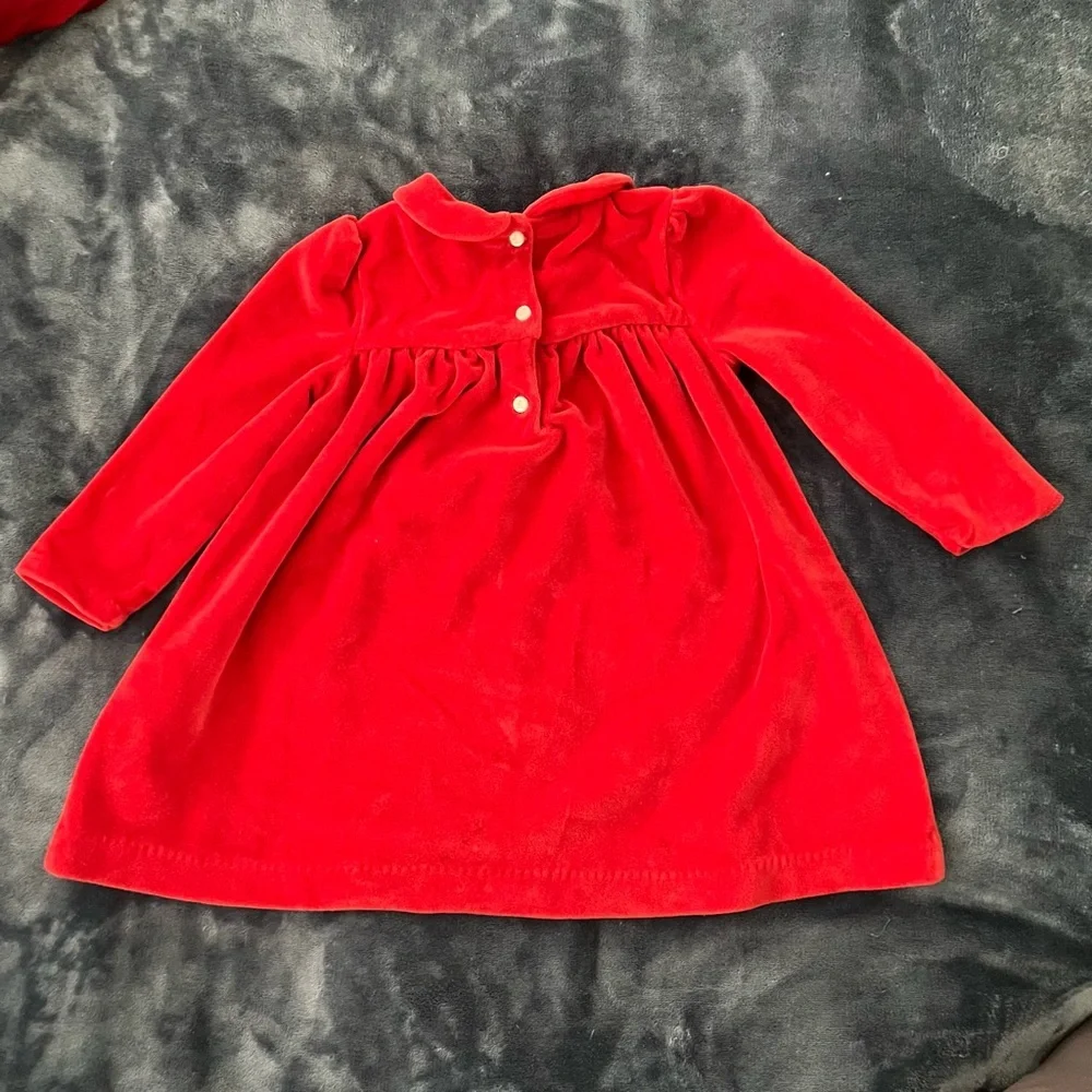 Ralph Lauren Velour A-Line Dress & Bloomers 2-Piece Set, Baby Size 9M